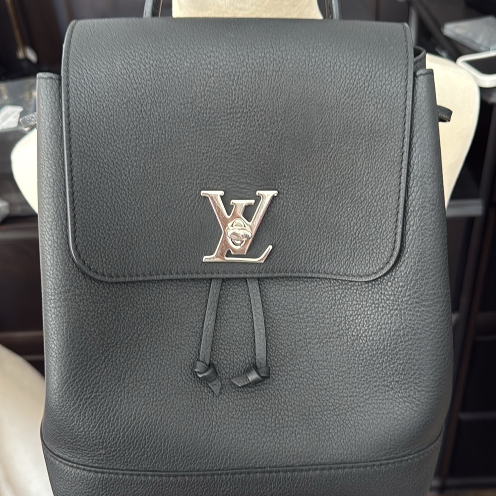 Louis Vuitton Black Leather Backpack - Picture 3 of 6